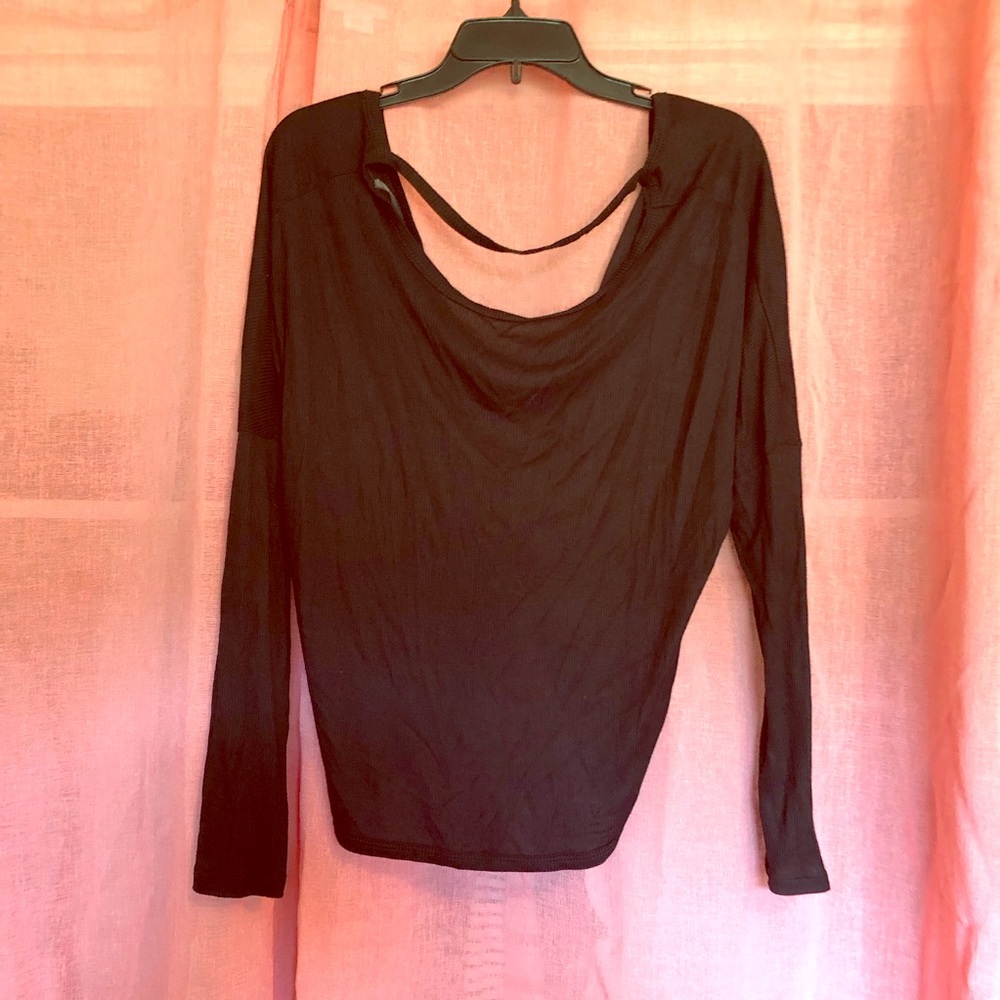 NWT Black Rue21 Tie Top